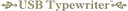 USB Typewriter logo