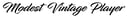 Modest Vintage Player logo