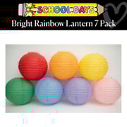 Bright Rainbow Lantern 7 Pack | School Days