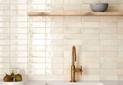 Hanoi White 2.5 x8 Glossy Ceramic Tile