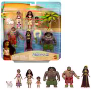Disney Moana 2 Toys, Moana's Adventure Set With 6 Small Dolls & 2 Accessories