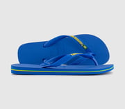 Brasil Logo Neon Flip Flops