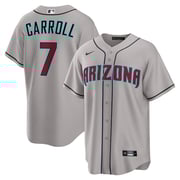 Men's  Arizona Diamondbacks Corbin Carroll Nike Gray Road Replica Jersey