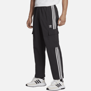 Adidas Black 3-Stripes Cargo Pants