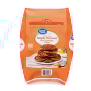 Great Value Maple Flavored Pork Sausage Patties, 24.92 oz (Frozen)