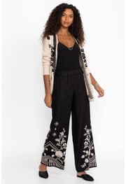 SEAMED LINEN PANT