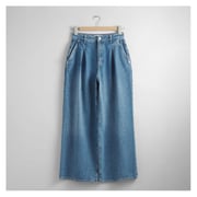 Light Blue Wide Culotte Jeans