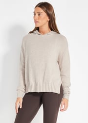 Relaxed Knit Hoodie