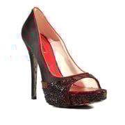Cesare Paciotti Women's Shoes Satin / Leather with Crystal High Heel Sandals (CPWCRY638)