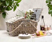Panier pour pique-nique rustique II de 24 pièces