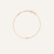Solitaire Birthstone Bezel Bracelet