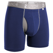 Swing Shift 6" Boxer Brief - Navy/Grey