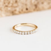 Diamond Half Eternity Ring 14k Gold - Isa
