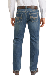 Slim Fit Two Tone Straight Leg Jeans