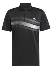 adidas Core Chest Stripe Polo Shirt - Black