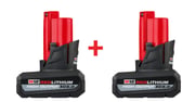Milwaukee M12 REDLITHIUM HIGH OUTPUT XC 5.0Ah Battery, 2-Pack