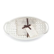 Gatherings Collection Ceramic Bread Basket With Towel