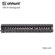 Coyote Tan MK18 M4A1 Handguard Quad Rail Free Floating Barrel Two-pieces Design AR-15 Deep FDE Color - 12.7 inch