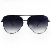 Cristina - Tangle Free - Faded Black and Gold Aviator Sunglasses