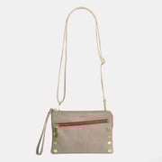 Nash Small | Pewter/Brushed Gold Red Zip
