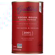 Guittard Cocoa Rouge Unsweetened Cocoa Powder for Drinking and Baking, 8 Ounce -- 9 per case