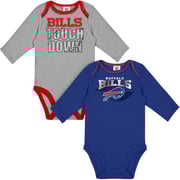 2-Pack Baby Boys Bills Long Sleeve Bodysuits