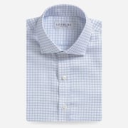 The Blue Hoyt Check Custom Shirt