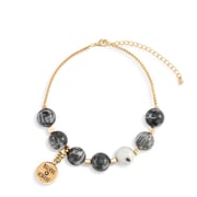 7 Days Tracker Bracelet - Black and Gold