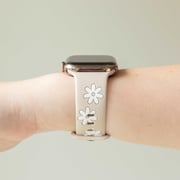Darling Daisy Nude & White Smart Watch Band
