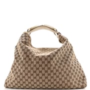 Horsebit Hobo GG Canvas Large
