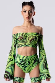 Toxic Drip Booty Shorts Set
