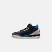 Air Jordan 3 Retro Grade School Sneaker in Black/Chile Red/Neutral Grey