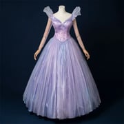 Good Witch Cosplay Costume Sparkling Blue and Purple Princess Gown BST0195