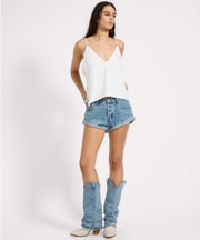 Bandits Low Waist Denim Shorts - Blue Crush