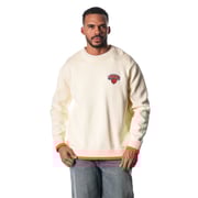Unisex New York Knicks  The Wild Collective Cream Jacquard Knit Pullover Sweater