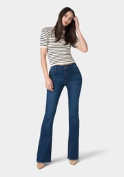 Tall Olivia Flare Jeans With Slit