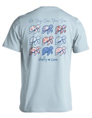 OH SAY CAN YOU SEA TURTLES COMFORT COLORS TEE