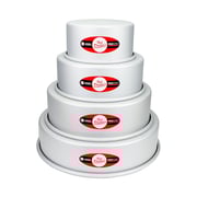 Fat Daddio's Aluminum Round Cake Pans 4-Piece Set
