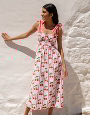 Scalloped Cherry Immy Dress