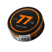77 Nicotine Pouches Peach Mint 10mg - 5 Pack