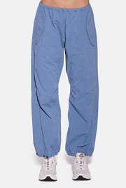 Justine Cotton Parachute Pant Blue