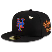 Men's New York Mets  New Era x Paper Planes Black 59FIFTY Fitted Hat
