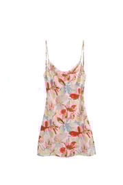 'Stella'  Backless Printed Strap Mini Dress