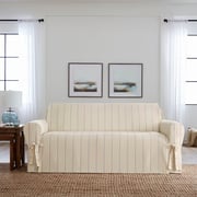 Heavyweight Cotton Duck One Piece Sofa Slipcover | 100% Cotton | Machine Washable