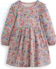 Kids' Frill Sleeve Cotton Jersey Dress