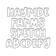 BFC Hayride Farms Sketch Decorative Chunky Sketch Font