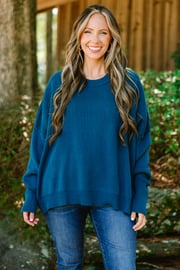Magically Perfect Sweater, Dark Blue