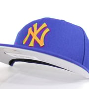 New York Yankees New Era 59Fifty Fitted Hat (Mets Color Gray Under Brim)