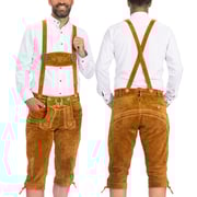 Lederhosen Men Kneebound Light Brown