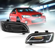 06-13 Holden Commodore VE Vland Dual Projector HeadLights Black